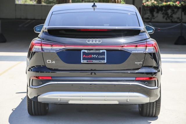 new 2025 Audi Q4 e-tron Sportback car, priced at $68,875