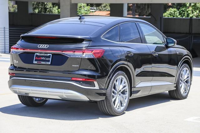 new 2025 Audi Q4 e-tron Sportback car, priced at $68,875