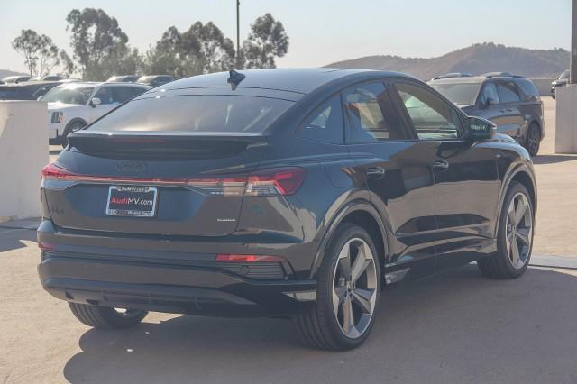 new 2025 Audi Q4 e-tron Sportback car, priced at $66,700