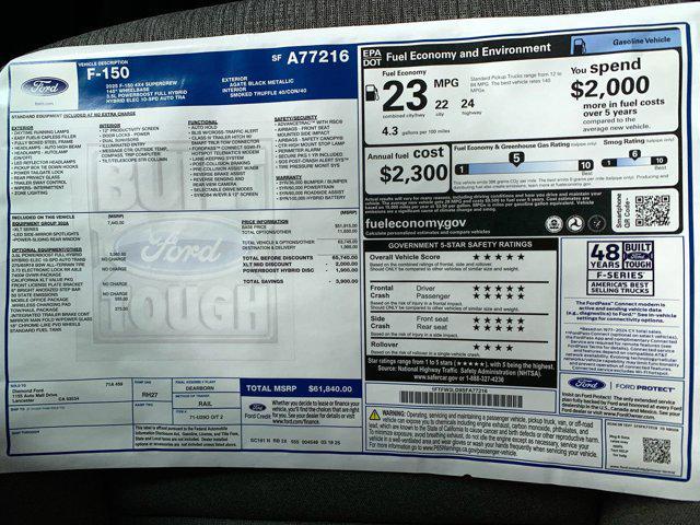 new 2025 Ford F-150 car, priced at $61,840