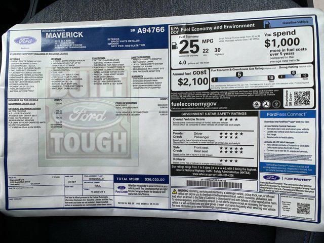 new 2025 Ford Maverick car, priced at $36,030