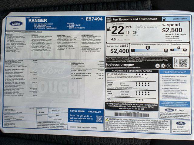 new 2025 Ford Ranger car, priced at $46,111