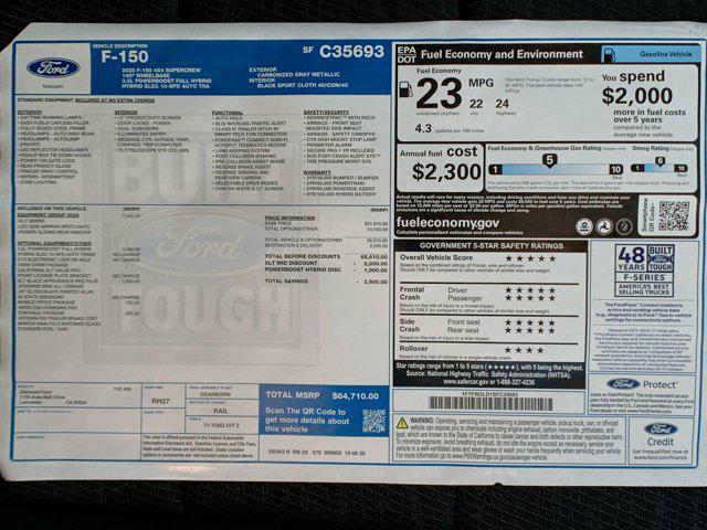 new 2025 Ford F-150 car, priced at $60,528