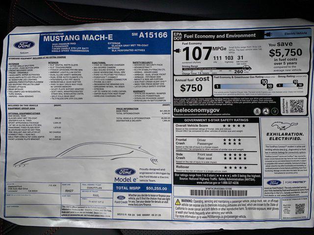 new 2025 Ford Mustang Mach-E car, priced at $50,255