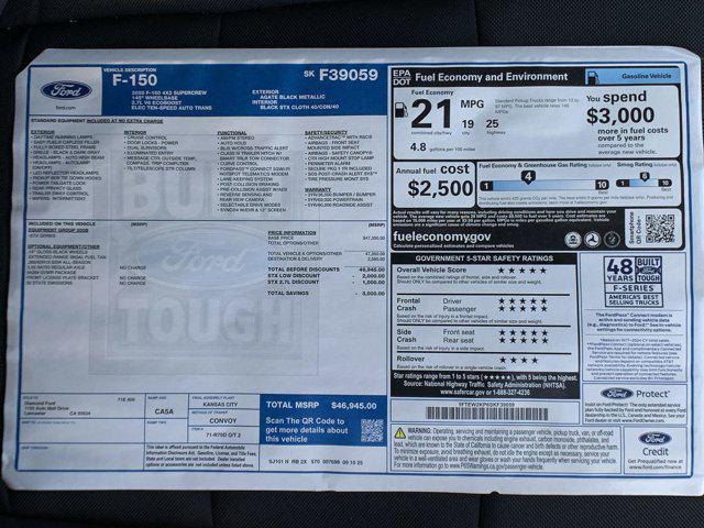 new 2025 Ford F-150 car, priced at $45,212