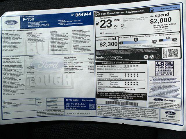 new 2025 Ford F-150 car, priced at $61,974