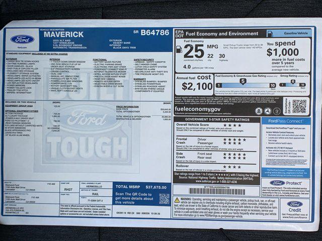 new 2025 Ford Maverick car, priced at $36,759