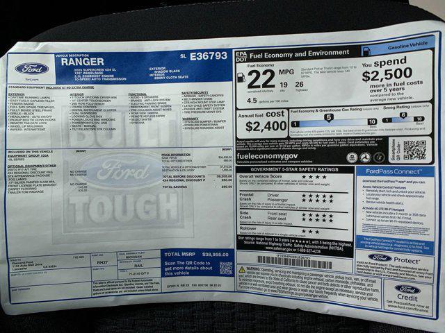 new 2025 Ford Ranger car, priced at $37,897