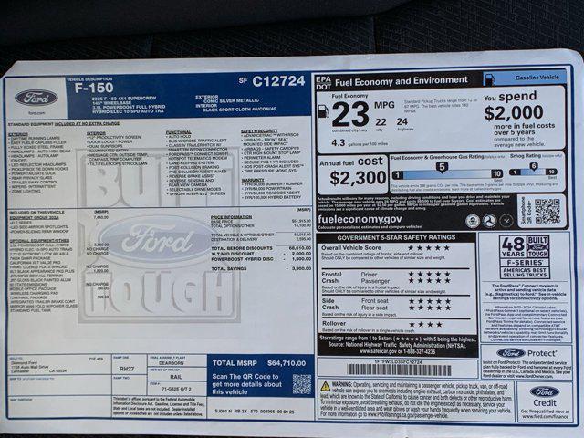 new 2025 Ford F-150 car, priced at $60,528