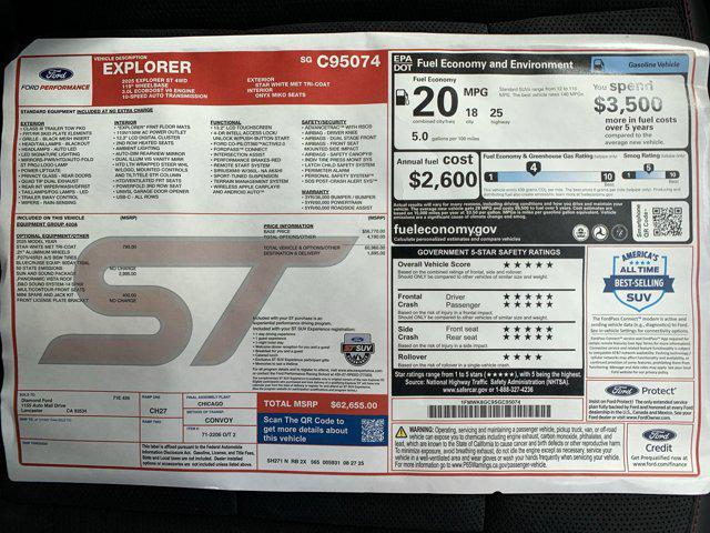 new 2025 Ford Explorer car, priced at $60,211