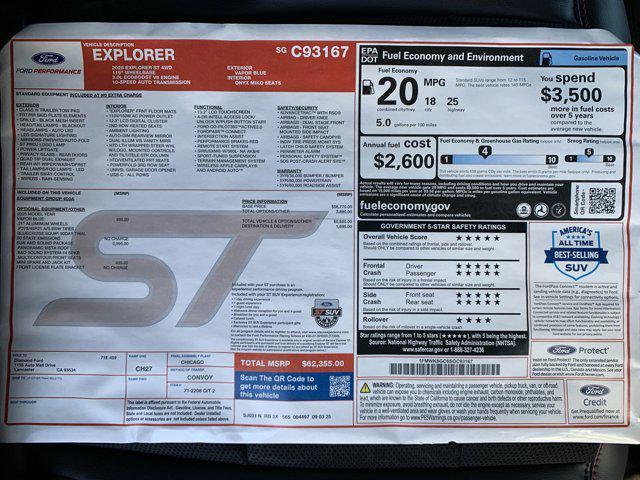 new 2025 Ford Explorer car, priced at $59,929