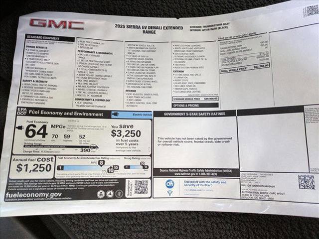 new 2025 GMC Sierra EV car, priced at $90,796