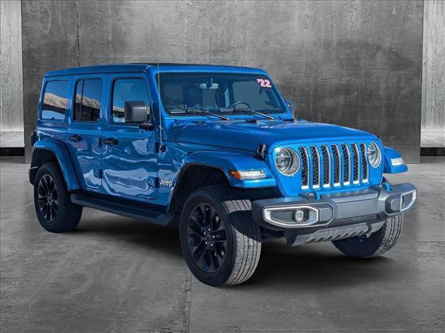 used 2022 Jeep Wrangler Unlimited 4xe car, priced at $31,644