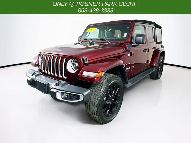 used 2021 Jeep Wrangler Unlimited 4xe car, priced at $34,000