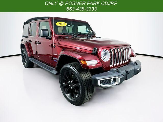 used 2021 Jeep Wrangler Unlimited 4xe car, priced at $34,000