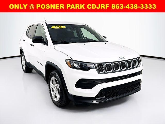 used 2023 Jeep Compass car, priced at $18,499