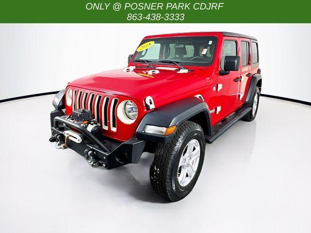 used 2018 Jeep Wrangler Unlimited car, priced at $26,842