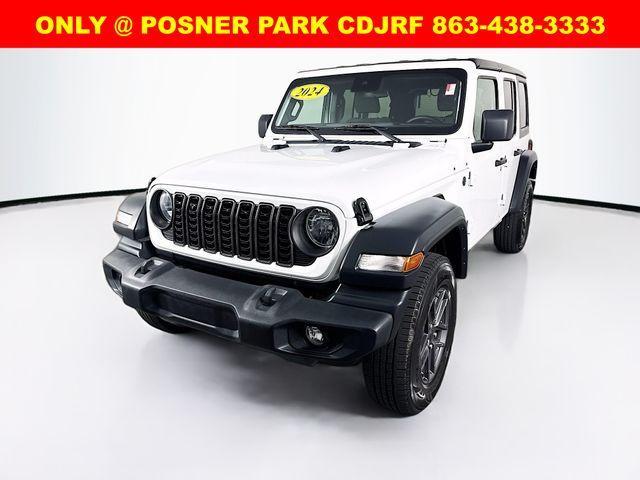 used 2024 Jeep Wrangler car, priced at $33,199
