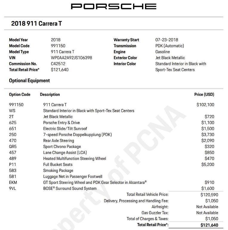 used 2018 Porsche 911 car, priced at $99,991