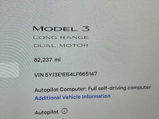 used 2020 Tesla Model 3 car, priced at $20,999