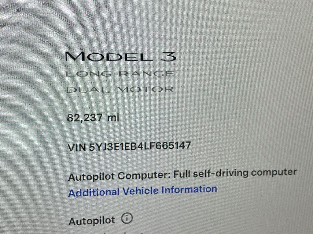 used 2020 Tesla Model 3 car, priced at $19,900