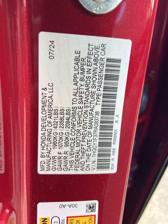 used 2024 Honda Accord car, priced at $26,976