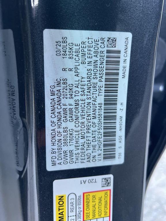 used 2025 Honda Civic car, priced at $25,846