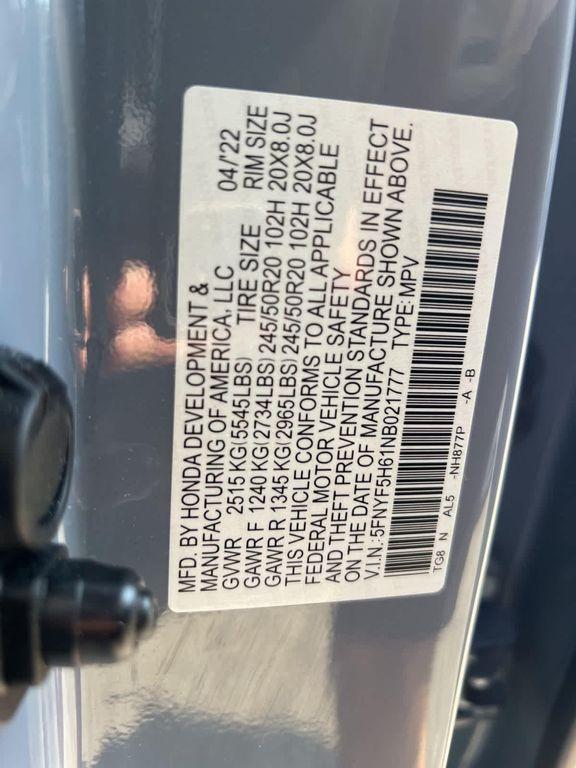 used 2022 Honda Pilot car, priced at $28,685