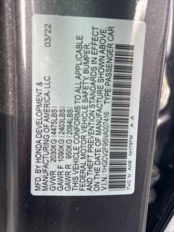 used 2022 Honda Accord car, priced at $28,344
