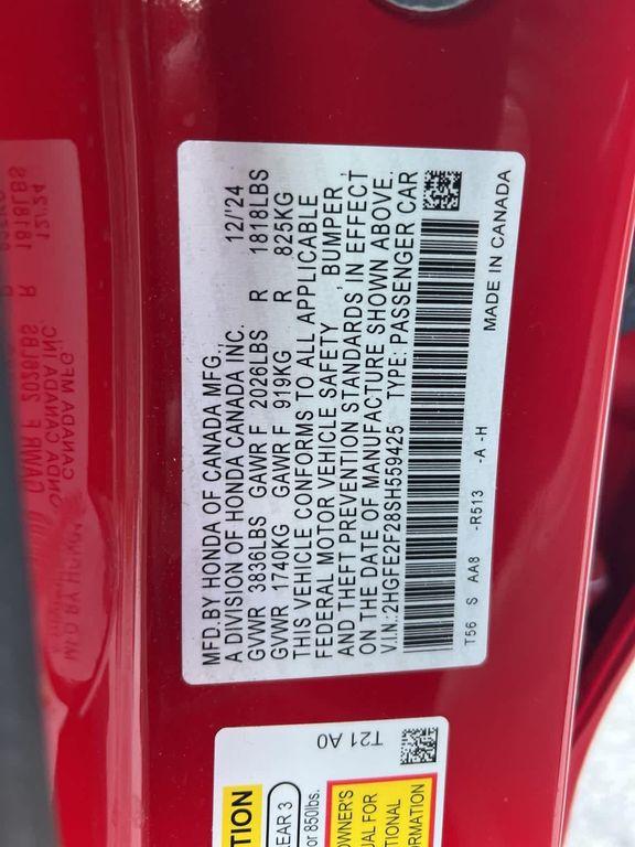 used 2025 Honda Civic car, priced at $23,877