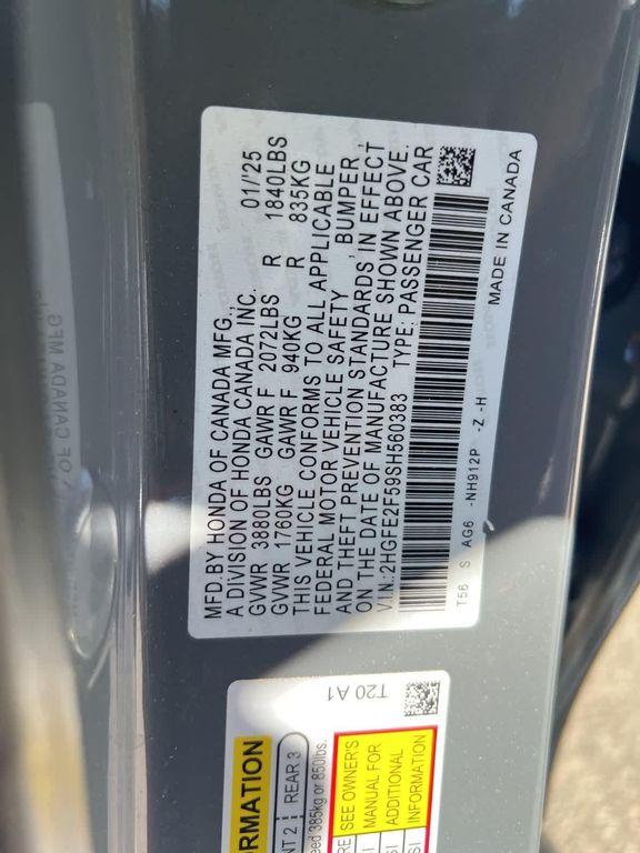 used 2025 Honda Civic car, priced at $25,952