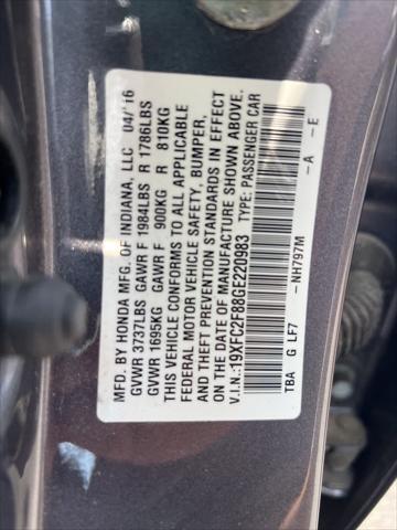 used 2016 Honda Civic car, priced at $12,238