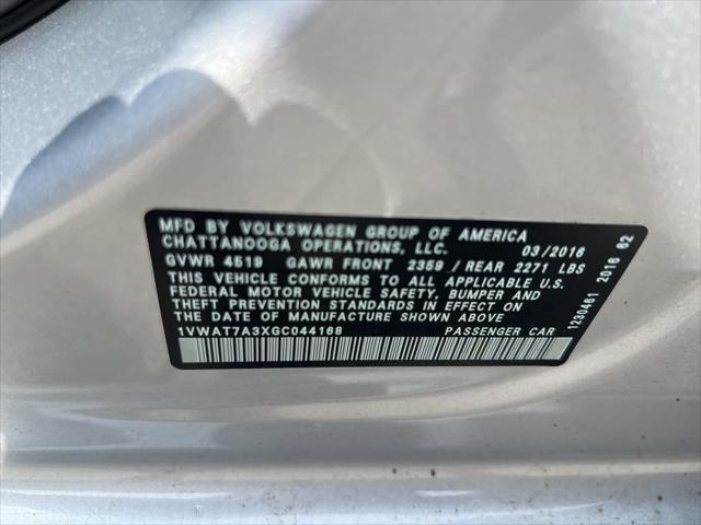 used 2016 Volkswagen Passat car, priced at $12,212