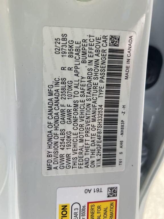 used 2025 Honda Civic Hybrid car, priced at $28,103