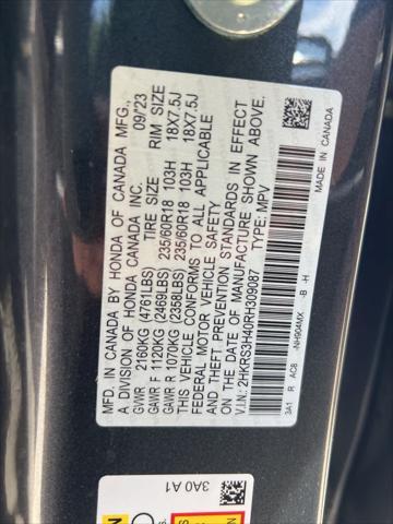 used 2024 Honda CR-V car, priced at $31,839
