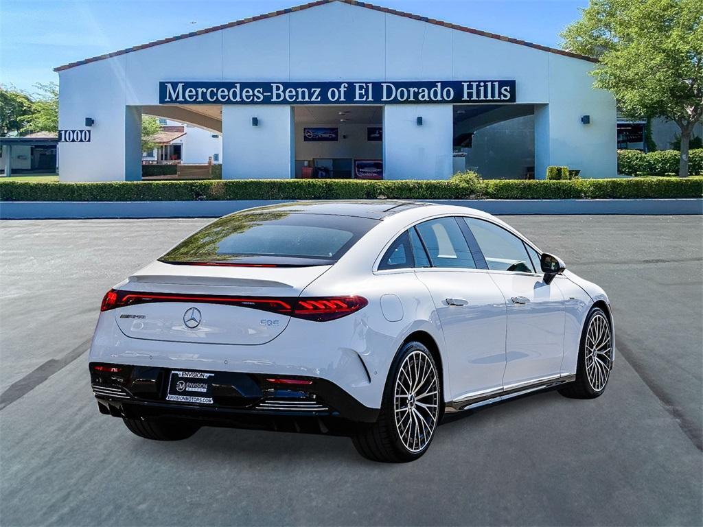 new 2025 Mercedes-Benz AMG EQE car, priced at $114,035