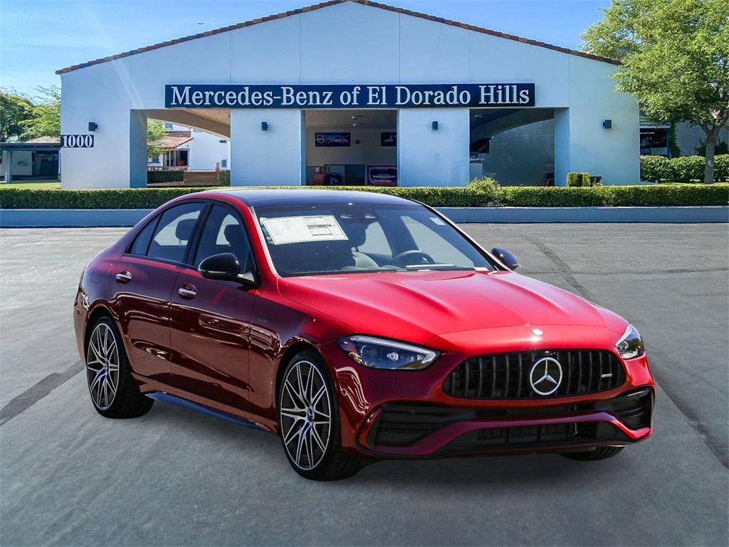 new 2024 Mercedes-Benz AMG C 43 car, priced at $77,720