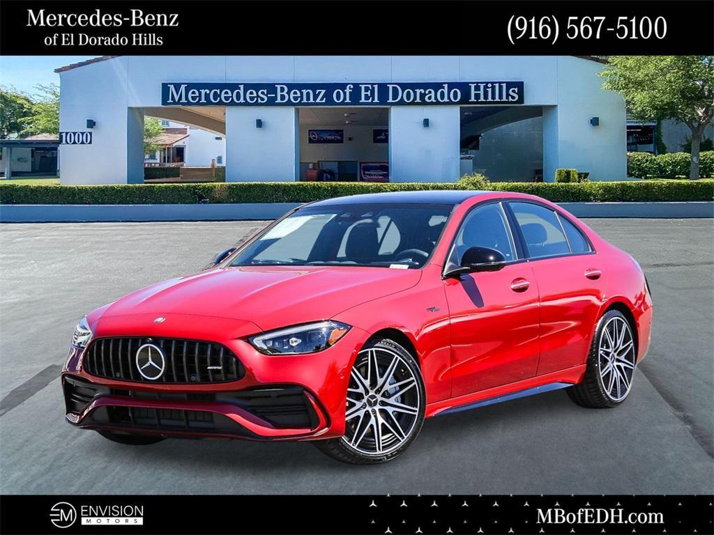 new 2024 Mercedes-Benz AMG C 43 car, priced at $77,720