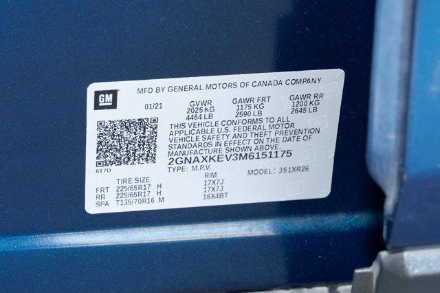 used 2021 Chevrolet Equinox car, priced at $13,588