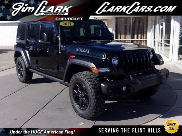 used 2021 Jeep Wrangler Unlimited car, priced at $33,154