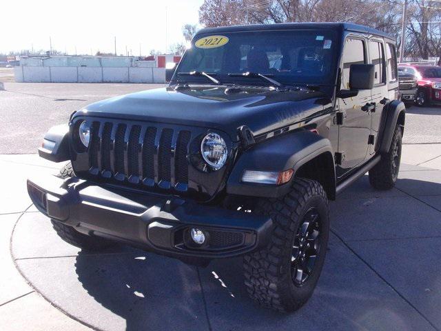 used 2021 Jeep Wrangler Unlimited car, priced at $33,154