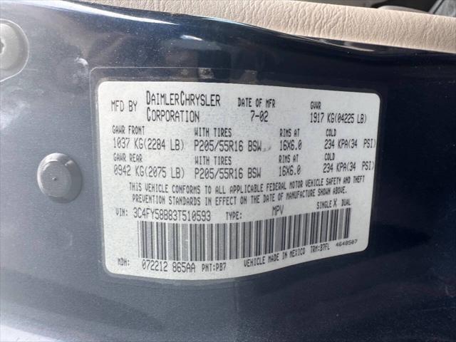 used 2003 Chrysler PT Cruiser car, priced at $3,995