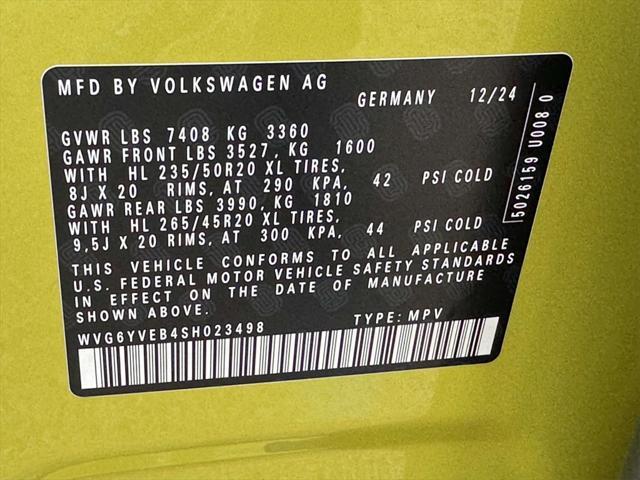 new 2025 Volkswagen ID. Buzz car, priced at $68,927