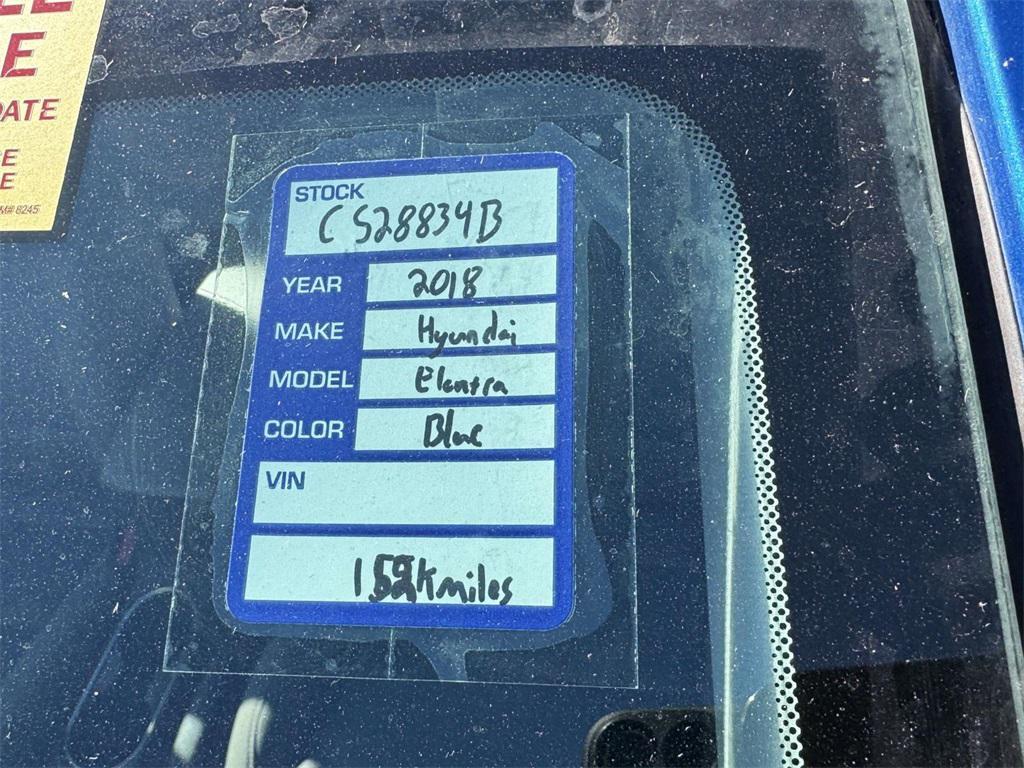 used 2018 Hyundai Elantra car, priced at $8,702