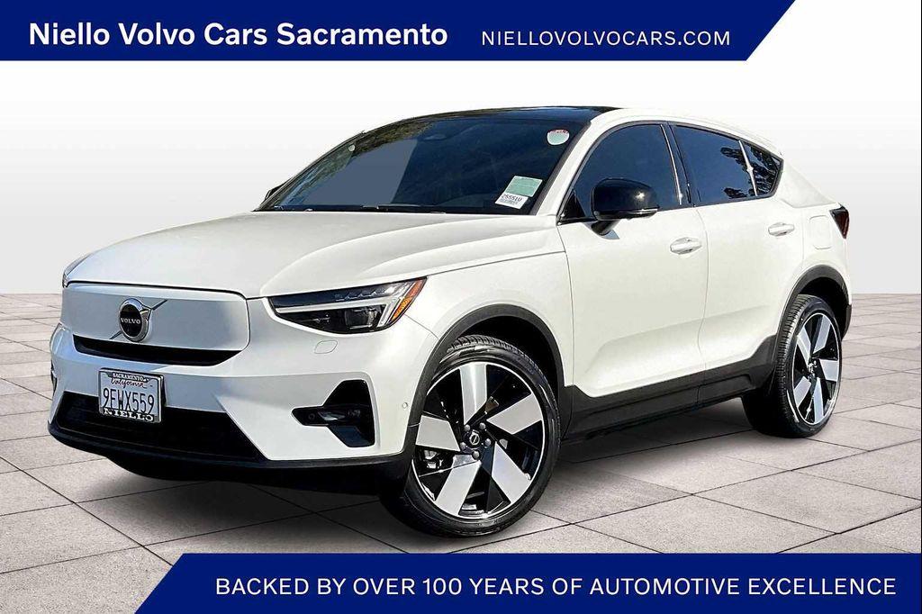 used 2023 Volvo C40 Recharge Pure Electric car, priced at $26,140