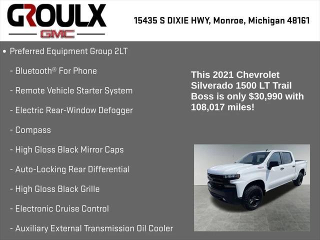 used 2021 Chevrolet Silverado 1500 car, priced at $30,899