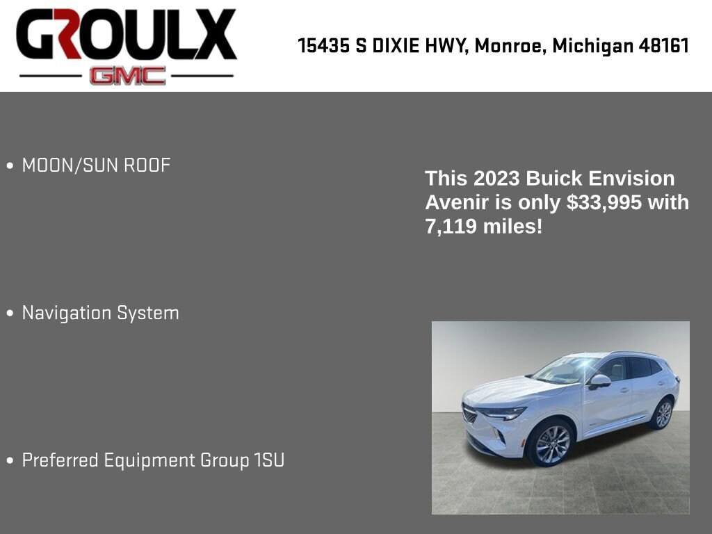 used 2023 Buick Envision car, priced at $33,995