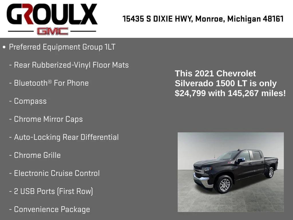used 2021 Chevrolet Silverado 1500 car, priced at $23,999