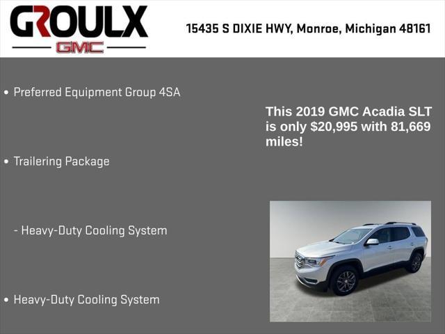 used 2019 GMC Acadia car, priced at $20,995