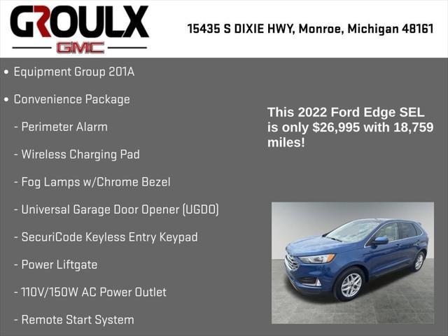 used 2022 Ford Edge car, priced at $26,990